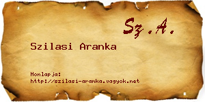 Szilasi Aranka névjegykártya